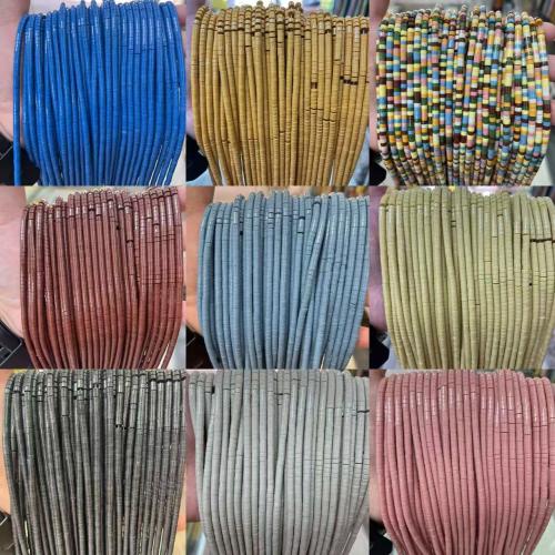 Lampwork Beads, DIY, more colors for choice, 2x4mm, Approx 150PCs/Strand, Sold By Strand