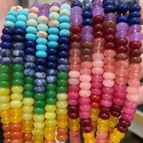 Natural Stone Beads, Abacus, DIY, more colors for choice, 5x8mm, 10Strands/Bag, Approx 70PCs/Strand, Sold By Bag