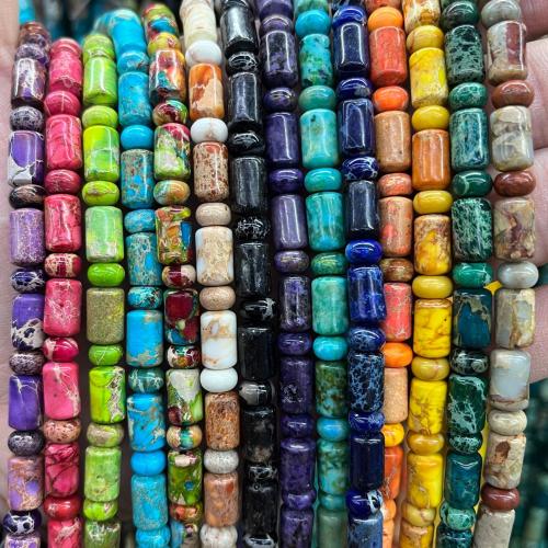 Царский джаспер Бусины, DIY, Много цветов для выбора, Cylinder beads size 6x10mm, Abacus beads size 4x6mm, Продан через Приблизительно 38 см Strand