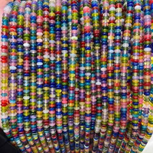 Агат Бусины, Счеты, DIY, разноцветный, 2x4mm, Приблизительно 170ПК/Strand, продается Strand