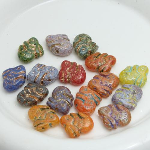 Модные  стеклянные бусинки, Стеклянный, Заяц, Другое покрытие, DIY, Много цветов для выбора, 18x15x7mm, продается PC