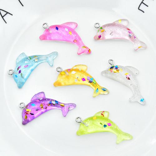 Подвески из смолы, канифоль, Дельфин, DIY, Много цветов для выбора, 36x20mm, продается PC