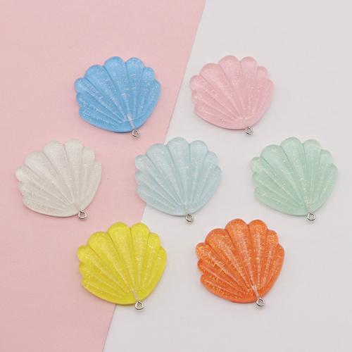 Подвески из смолы, канифоль, Раковина, DIY, Много цветов для выбора, 41x40mm, продается PC