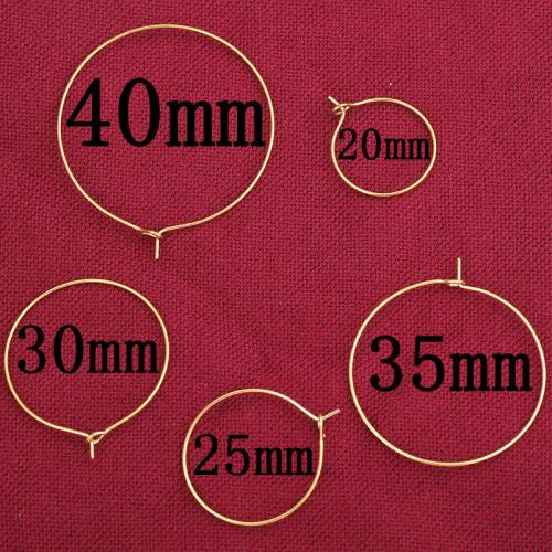 Основы для серги из нержавеюших стали, нержавеющая сталь, Кольцевая форма, Другое покрытие, DIY & разный размер для выбора, 100ПК/сумка, продается сумка