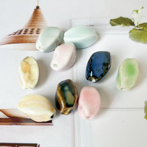 Ювелирный фарфоровый бусины, фарфор, DIY, Много цветов для выбора, 16x9.50mm, отверстие:Приблизительно 2.5mm, продается PC