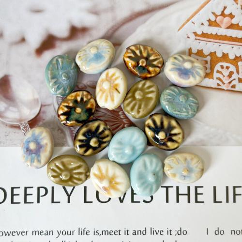 Ювелирный фарфоровый бусины, фарфор, DIY, Много цветов для выбора, 18.30x14.50x7.90mm, отверстие:Приблизительно 2.5mm, продается PC