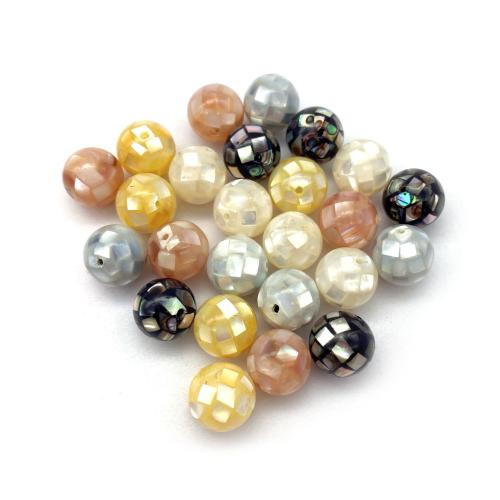 Natural Seashell Beads, Shell, Round, DIY & mosaic & different size for choice, more colors for choice, Sold By PC