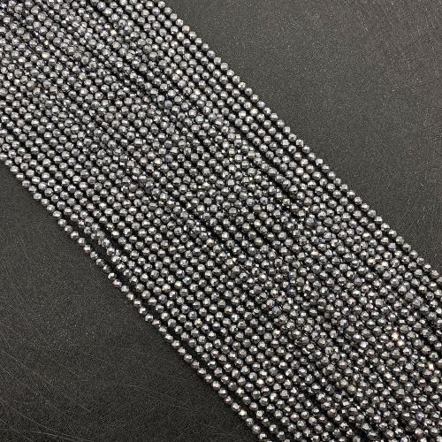 Немагнитные бусины из гематита, Немагнитный гематит, Круглая, DIY & разный размер для выбора & граненый, Продан через Приблизительно 38 см Strand