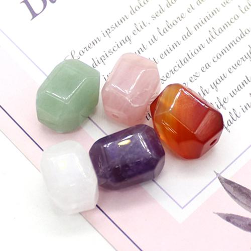 Gemstone Jewelry Beads, Geometrical Pattern, DIY & different materials for choice, 11x15mm, Sold By PC