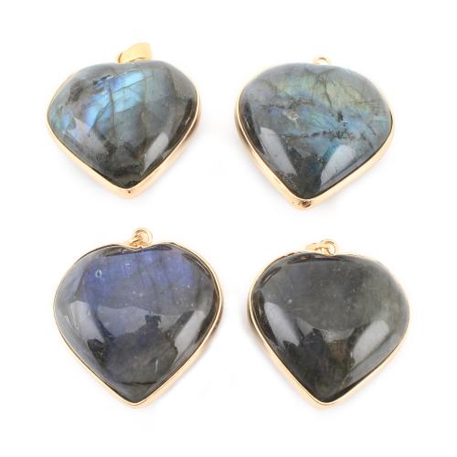 Ювелирные подвески из драгоценных камней, Полудрагоценный камень, с Латунь, Сердце, DIY & разные стили для выбора, продается PC