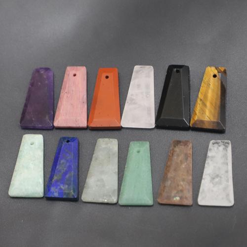 Ювелирные подвески из драгоценных камней, Полудрагоценный камень, Трапеция, полированный, DIY & различные материалы для выбора & граненый, 25x13mm, продается PC