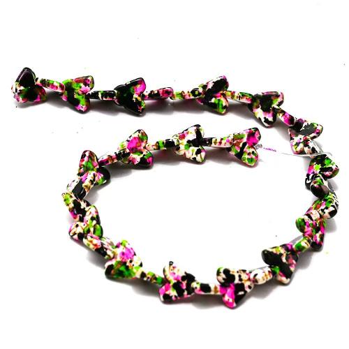 Бусины из поделочных камней, Полудрагоценный камень, бабочка, DIY, Много цветов для выбора, 13x15mm, 10пряди/сумка, Приблизительно 25ПК/Strand, продается сумка