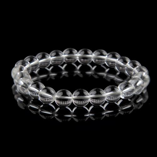 Gemstone Bracelet, Round, fashion jewelry & different materials for choice & Unisex, more colors for choice, 6mm, Sold Per Approx 7.5 Inch Strand