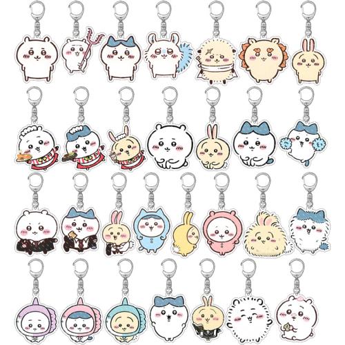 Bag Purse Charms Keyrings Keychains, Acrylic, Cartoon, cute, more colors for choice, 55mm, Sold By PC