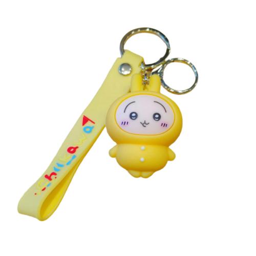 Bag Purse Charms Keyrings Keychains, PVC Plastic, with Tibetan Style, Cartoon, cute, more colors for choice, Sold By PC