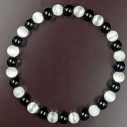 Cuentas de vidrio Pulsera, Esférico, hecho a mano, Joyería & unisexo & más tamaños para la opción, longitud:aproximado 6.3-7.87 Inch, Vendido por UD