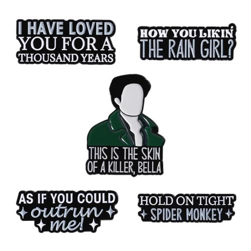 alliage de zinc broche, Placage, unisexe & styles différents pour le choix & émail, Vendu par PC