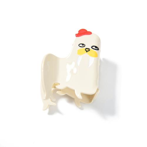 Feuille d'acétate griffes pince à cheveux, poulet, Mignon & pour femme, 43x43x48mm, Vendu par PC