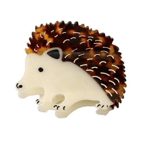 Feuille d'acétate griffes pince à cheveux, Hérisson, fait à la main, bijoux de mode & pour femme, 70x58mm, Vendu par PC