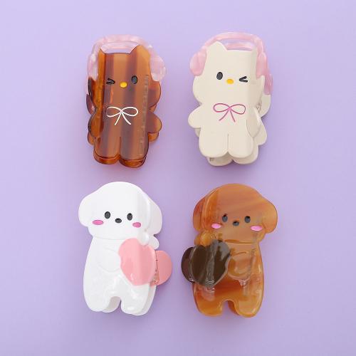 Feuille d'acétate griffes pince à cheveux, Dessin animé, Mignon & styles différents pour le choix & pour femme, 85x55mm, Vendu par PC