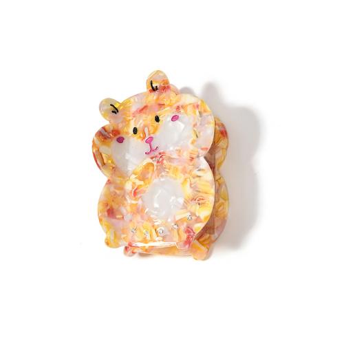 Hoja de acetato Garra de pelo, Hámster, Lindo & para mujer, 85x53x40mm, Vendido por UD