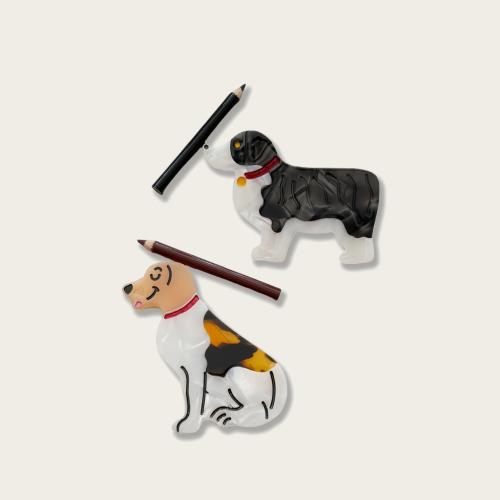 Hoja de acetato Pinza de pico, con aleación de zinc, Perro, Lindo & para mujer, más colores para la opción, Vendido por UD