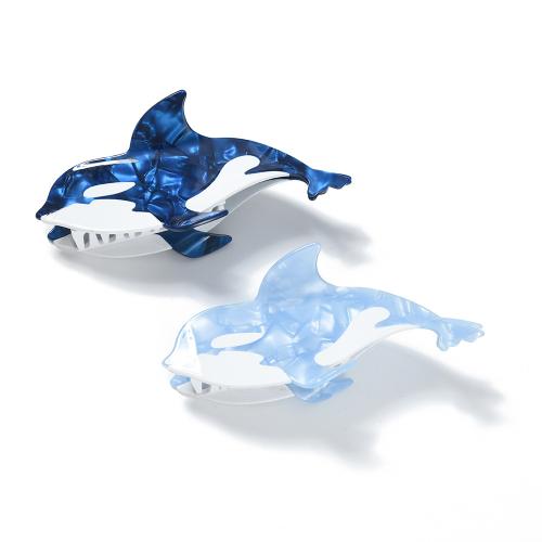 Acetate Hair Claw Clip, Shark, cute & for woman, more colors for choice, 132x57x43mm, Sold By PC