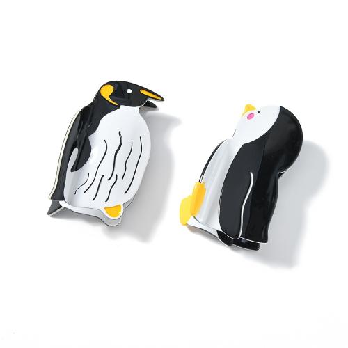 Acetate Hair Claw Clip, Penguin, cute & different styles for choice & for woman, Sold By PC