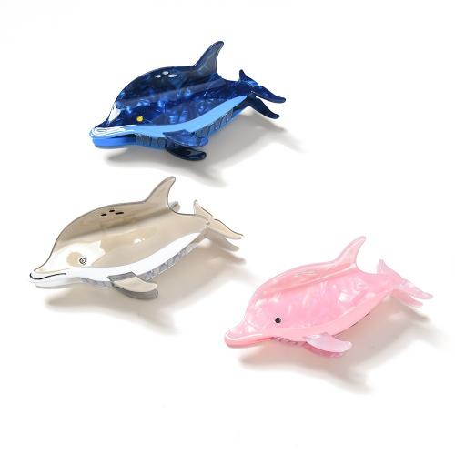 Acetate Hair Claw Clip, Shark, cute & for woman, more colors for choice, 130x60x30mm, Sold By PC