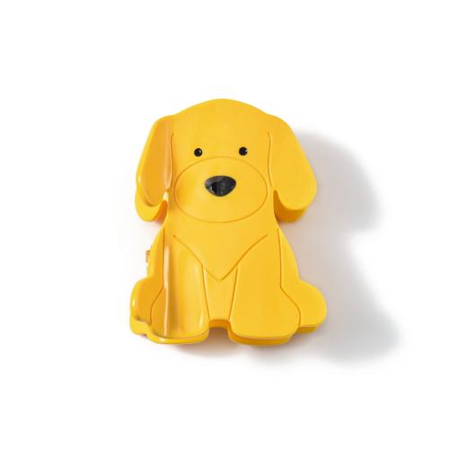 Ацетатный лист Заколка-крабик, Собака, Милые & Женский, желтый, 83x43x67mm, продается PC