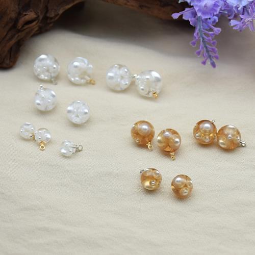 Harz Ösenknöpfe, DIY & verschiedene Größen vorhanden, keine, 10PCs/Tasche, verkauft von Tasche