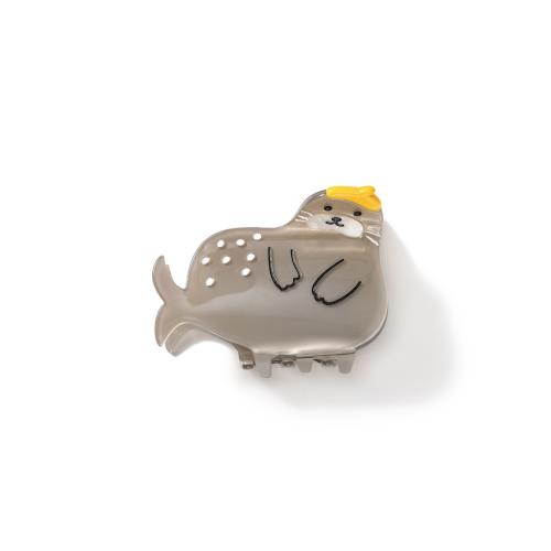 Ацетатный лист Заколка-крабик, тюлень, Милые & Женский, 72x47x57mm, продается PC