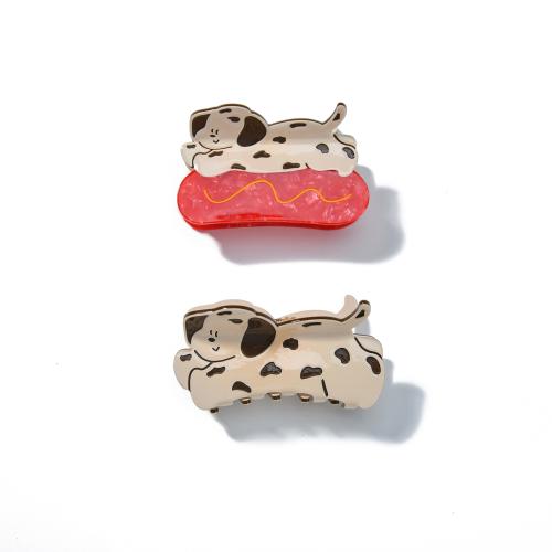 Acetate Hair Claw Clip, Dog, cute & different styles for choice & for woman, Sold By PC