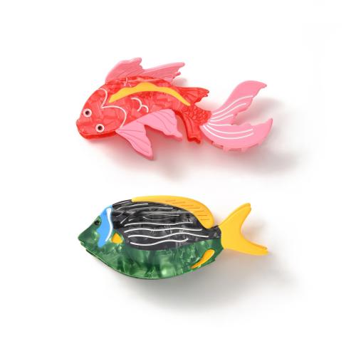 Acetate Hair Claw Clip, Fish, cute & different styles for choice & for woman, Sold By PC