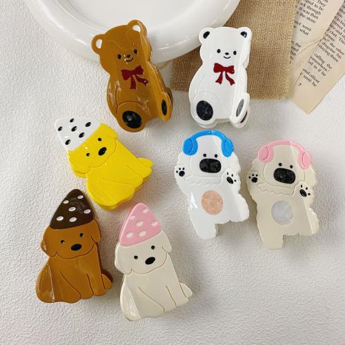 Acetate Hair Claw Clip, Dog, cute & different styles for choice & for woman, Sold By PC