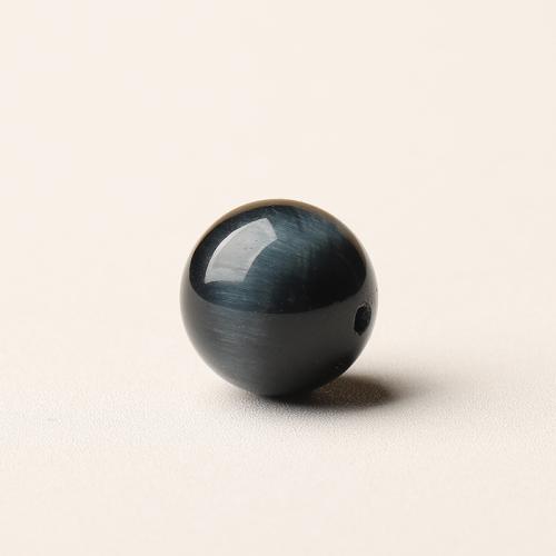 Natural Tiger Eye Beads, Round, polished, DIY & different size for choice, blue, Sold By PC
