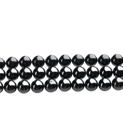 Gemstone Jewelry Beads, Schorl, Round, DIY & different size for choice, more colors for choice, Sold By Strand
