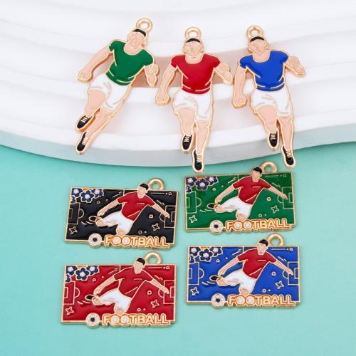 Tibetan Style Enamel Pendants, gold color plated, DIY & different styles for choice, more colors for choice, Sold By PC