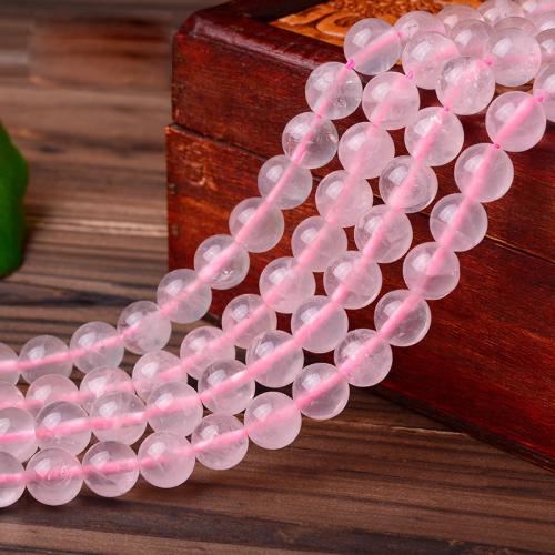 Natural Rose Quartz Beads, Round, polished, DIY & different size for choice, Sold By Strand
