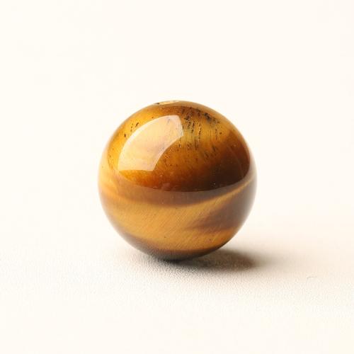 Natural Tiger Eye Beads, Round, polished, DIY & different size for choice, yellow, Sold By PC