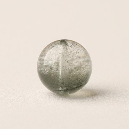 Natural Quartz Jewelry Beads, Green Phantom Quartz, Round, DIY & different size for choice, Sold By PC