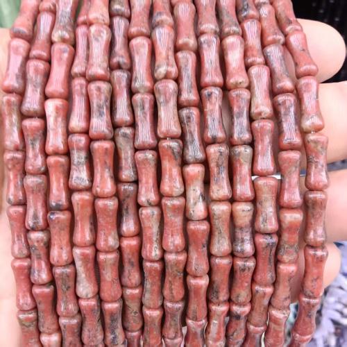 Gemstone Jewelry Beads, Bamboo, polished, DIY & different materials for choice, 5x12mm, Approx 32PCs/Strand, Sold By Strand