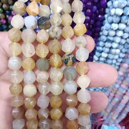 Gemstone Jewelry Beads, Rhombus, polished, Star Cut Faceted & DIY, more colors for choice, 10mm, Approx 37PCs/Strand, Sold By Strand