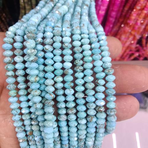 Gemstone Jewelry Beads, Abacus, polished, DIY & faceted, more colors for choice, 4x6mm, Approx 80PCs/Strand, Sold By Strand