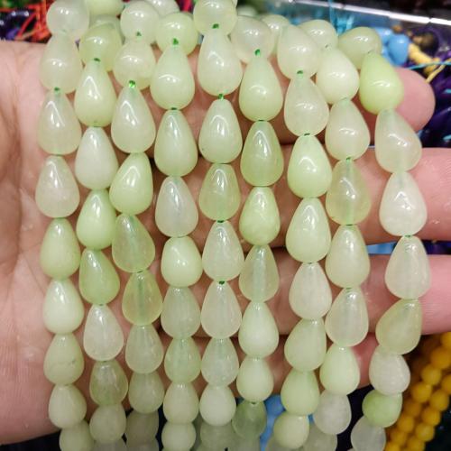 Gemstone Jewelry Beads, Teardrop, polished, DIY & different materials for choice, 8x12mm, Sold By Strand