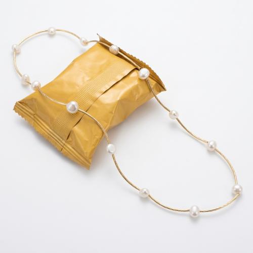 Freshwater Pearl Bracelet, with Brass, gold color plated, elastic & for woman, more colors for choice, pearl size 6-8mm, Length:Approx 50 cm, Sold By PC