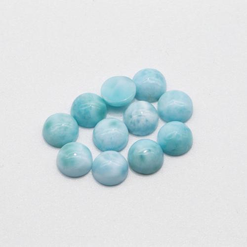 Gemstone Jewelry Beads, Larimar, Round, polished, DIY & different size for choice, Sold By PC