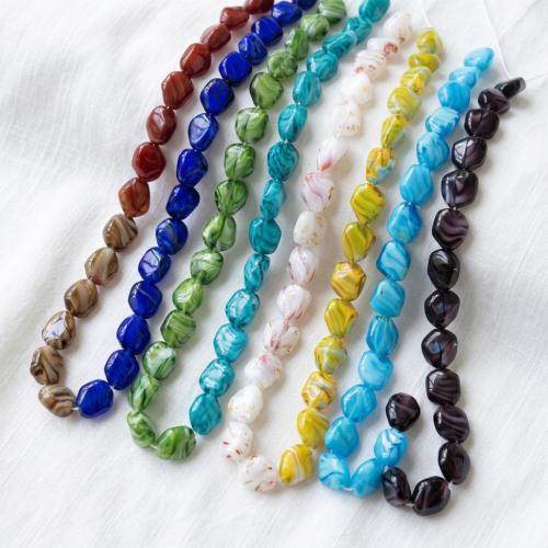 Kristall-Perlen, Kristall, DIY, mehrere Farben vorhanden, beads size 9-10*11-12mm, ca. 50PCs/Strang, verkauft von Strang