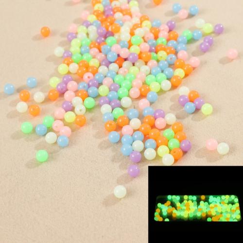 Acrylic Jewelry Beads, Round, DIY & different size for choice & luminated, mixed colors, 500G/Lot, Sold By Lot