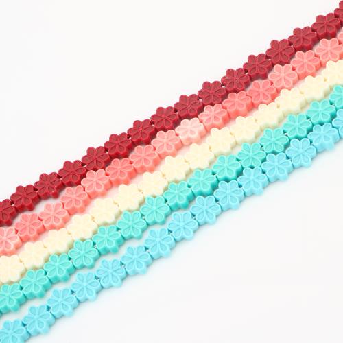 Sea Bamboo Coral Beads, Plum Blossom, DIY, more colors for choice, 9x9x4mm, Sold By PC